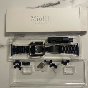 Black Metal Watch Band